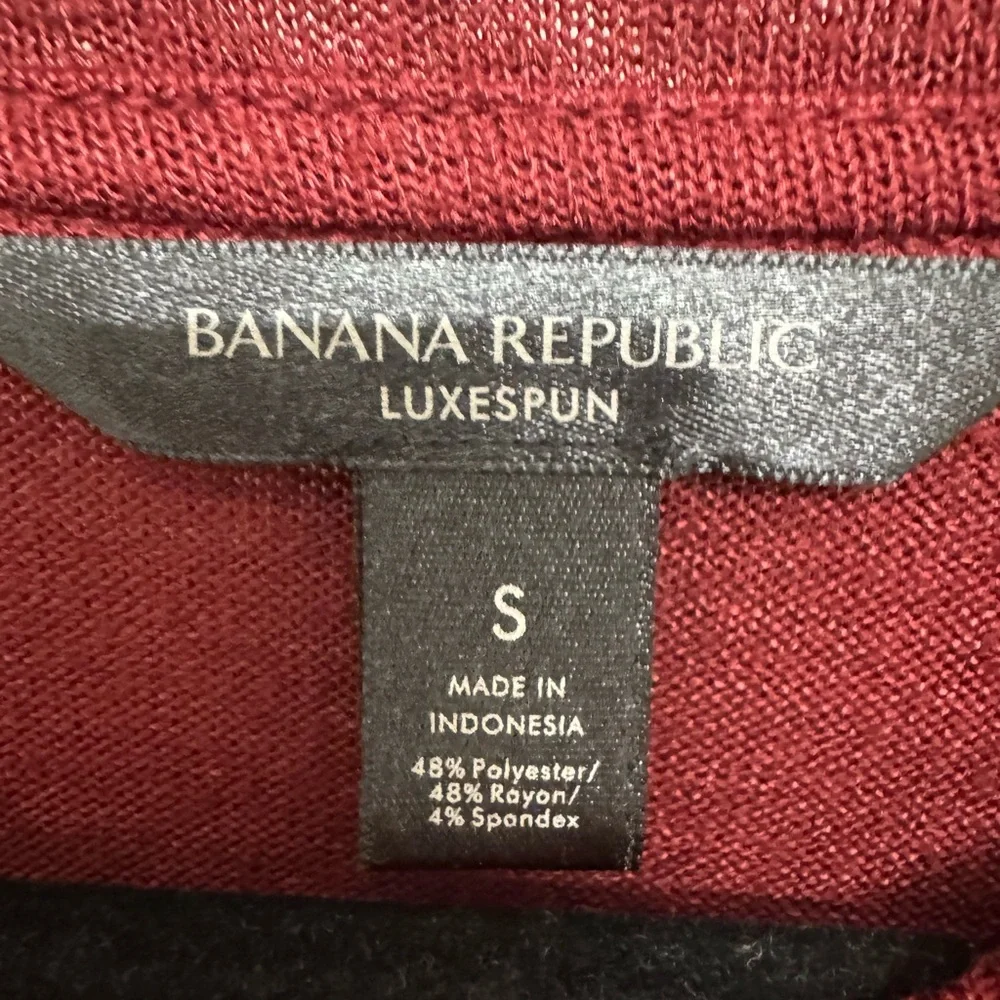 Banana Republic Luxespun Long Sleeved T Shirt Size Small - Picture 2 of 5